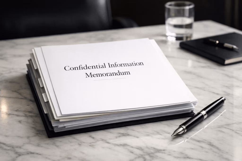Professional M&A Confidential Information Memorandum (CIM) Template Structure