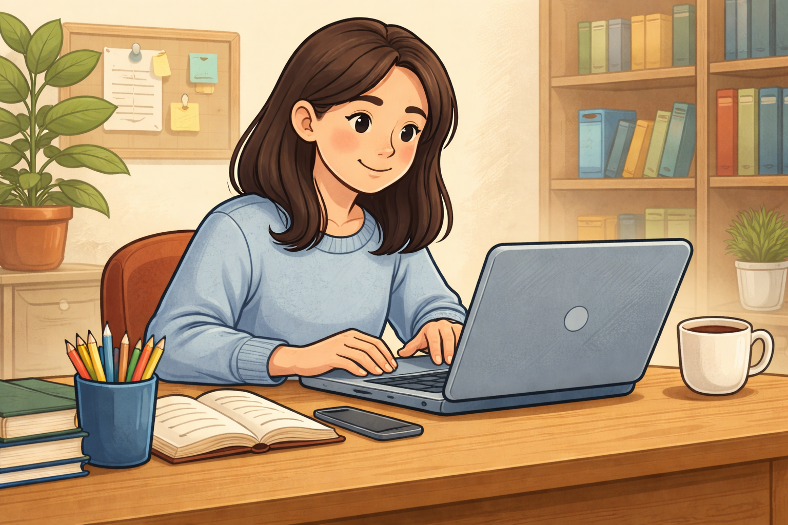 Student working at a desk on a laptop, representing core investment banking analyst skills such as deal execution, CIM preparation, and analyst readiness for internships and interviews.